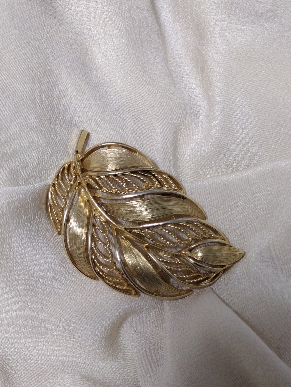 Gold Leaf Brooch.